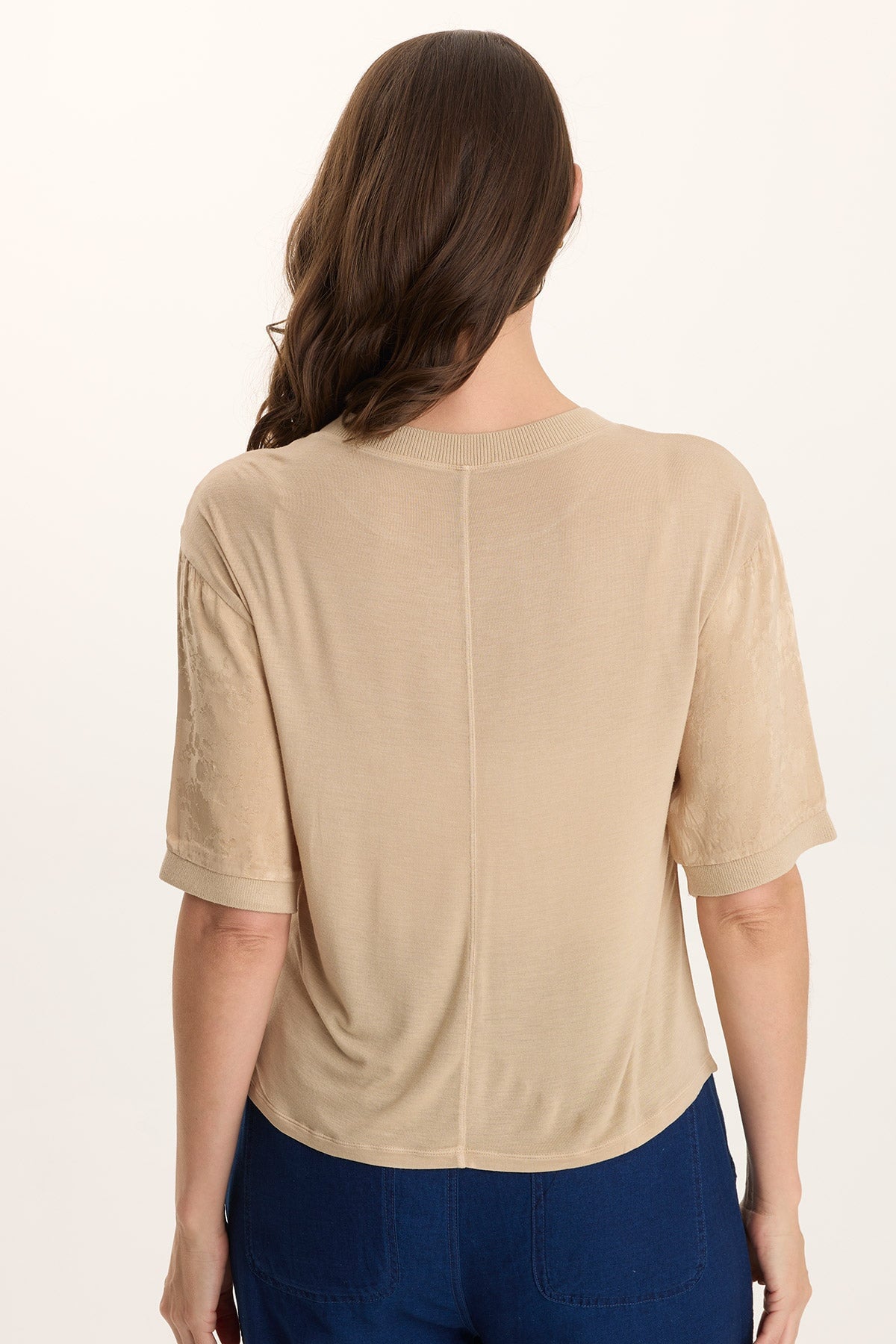 Chelan Textured Satin Casual Fit Top