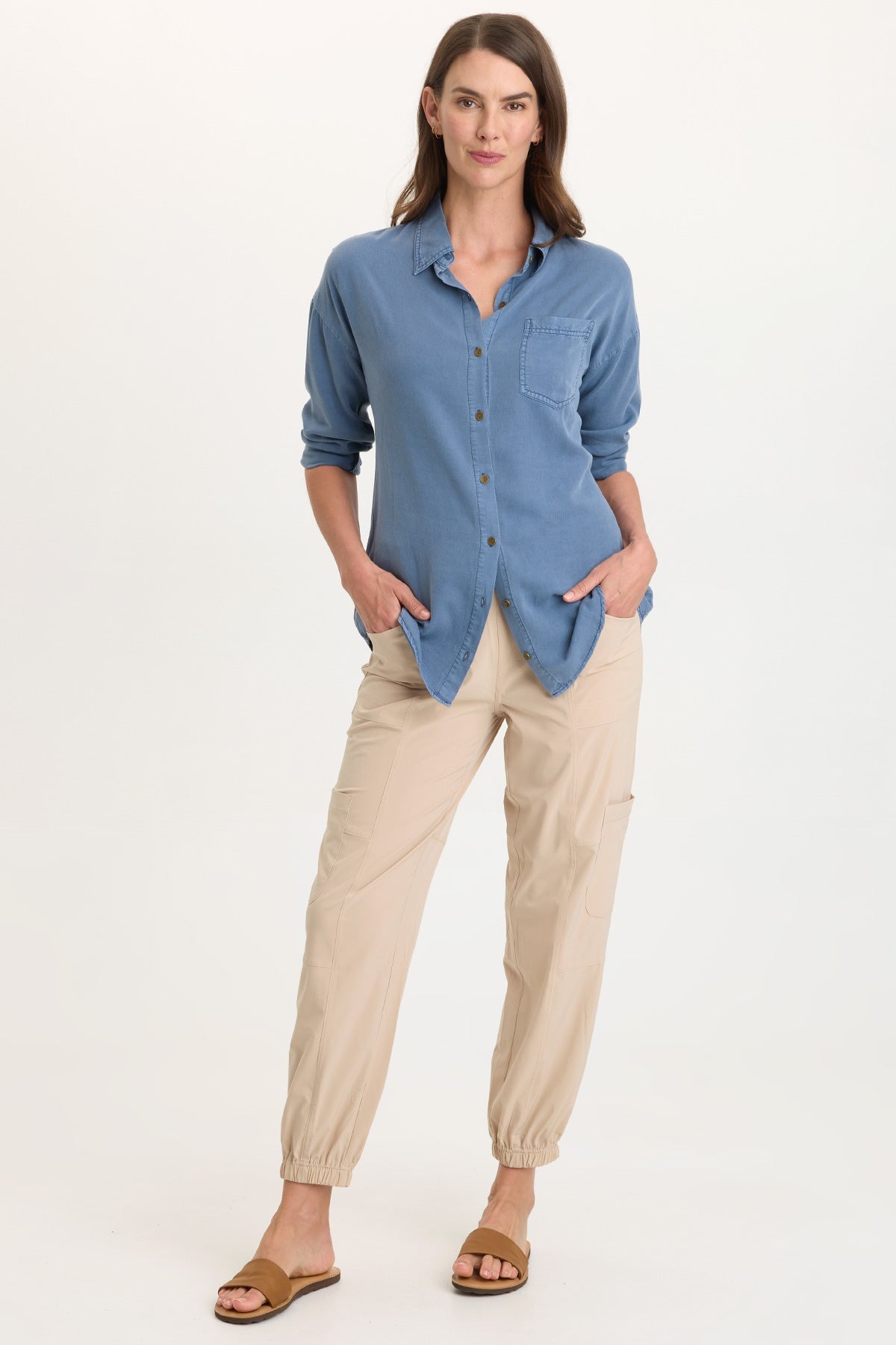 Dusten Lightweight Oversize Button-Up