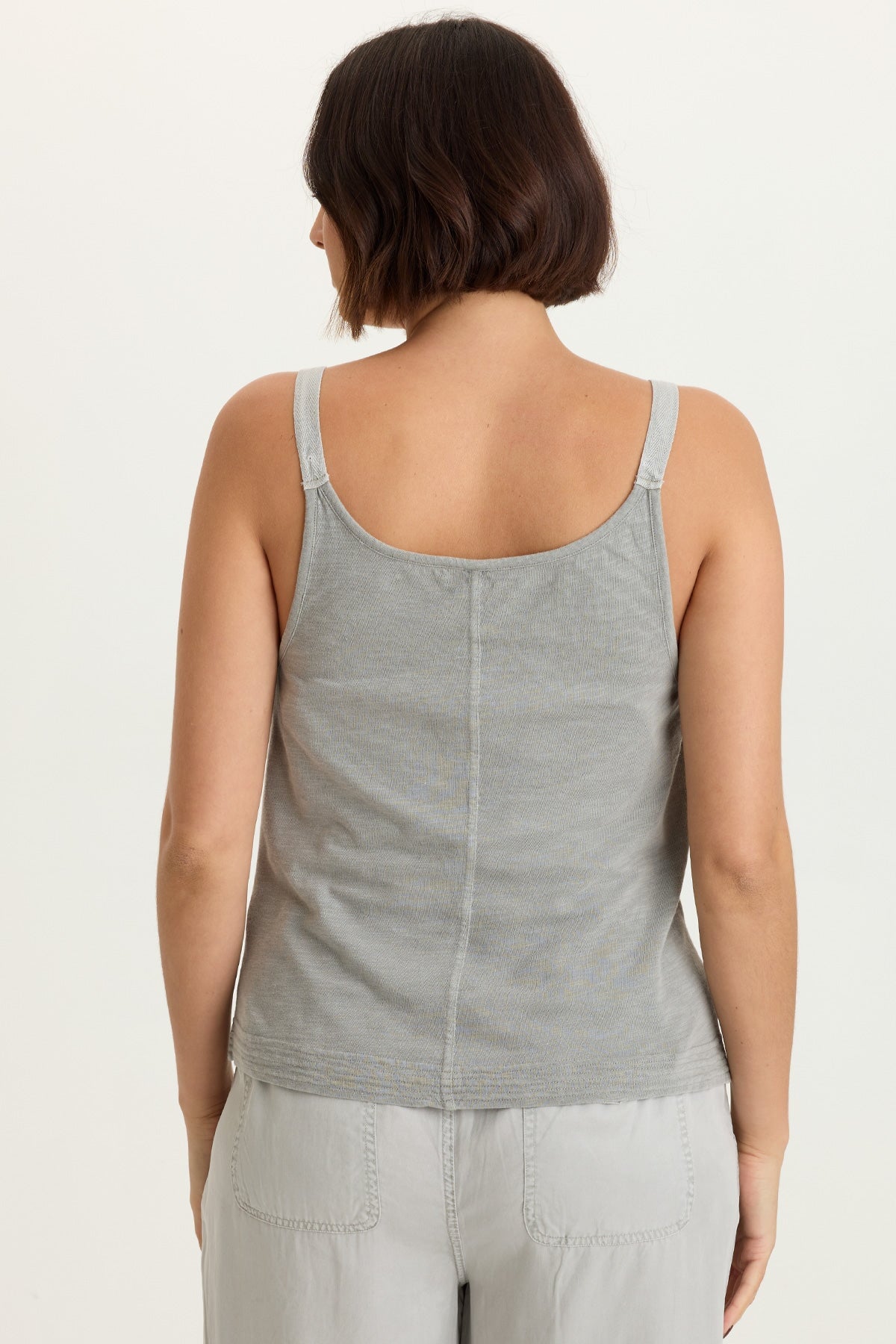 Embroidered Faizon Twill Tank