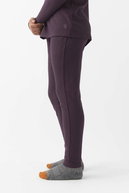 Children's Bamboo Waffle Knit Base Layer Pant - Last Chance