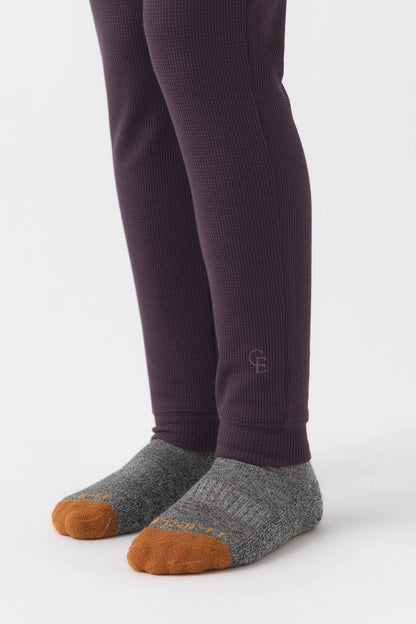 Children's Bamboo Waffle Knit Base Layer Pant - Last Chance