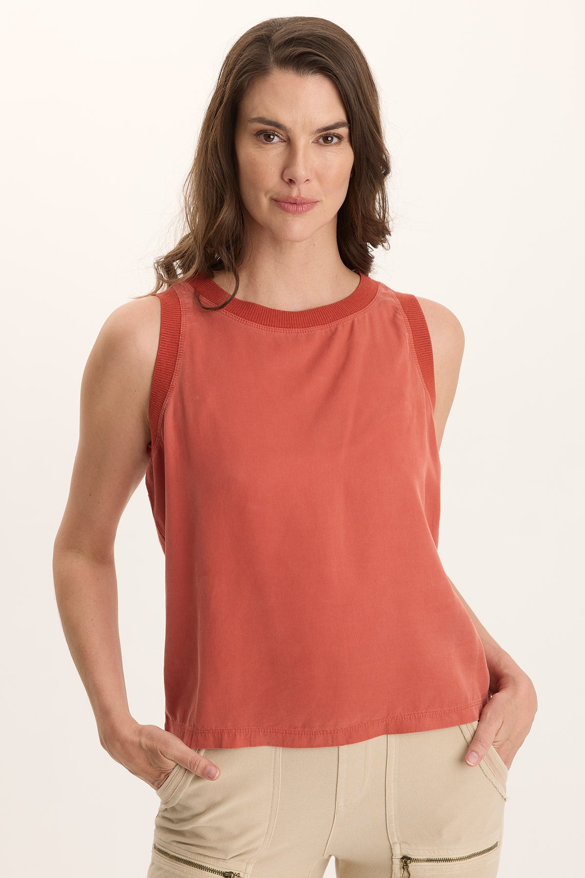 Katrine Soft Twill Elevated Tank