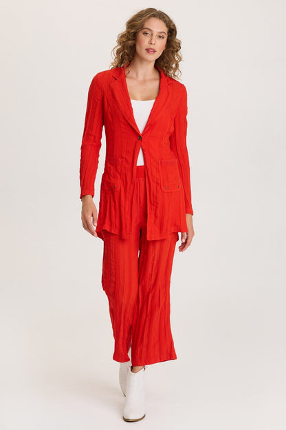 Carruth Textured Stripe Flared Leg Crop