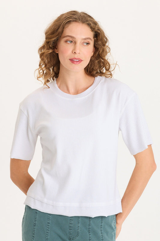 Cairns Longer Short Sleeve Double Hem Tee