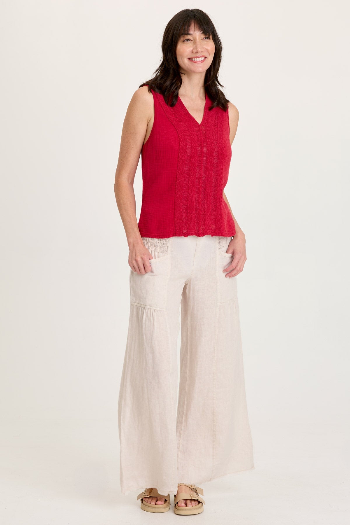 Coleson Linen Wide Leg Pant