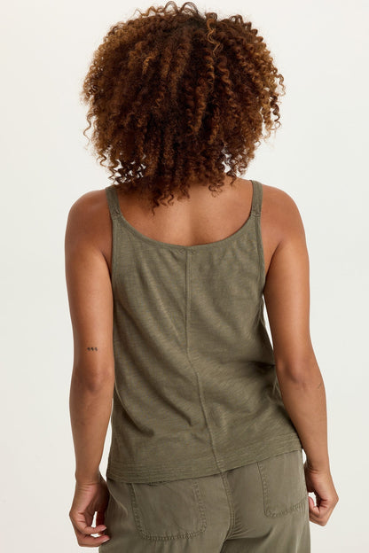 Faizon Twill Buckle Straps Tank