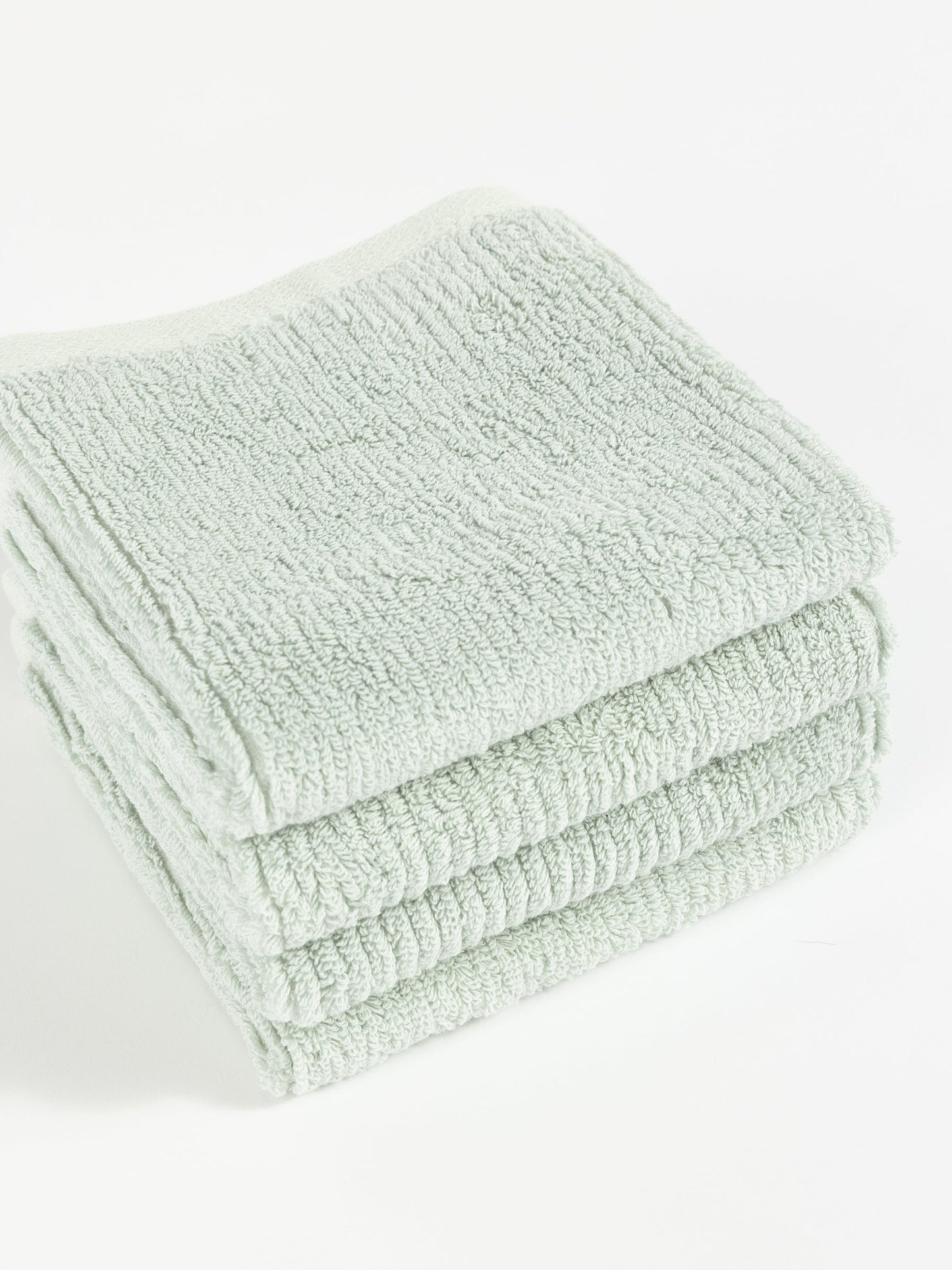 Ribbed Terry Washcloths