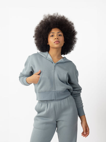 Women's CityScape Cropped Full Zip - Last Chance