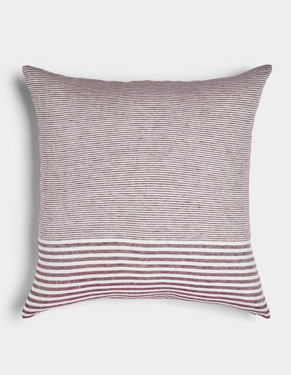 Striped Linen Throw Pillow