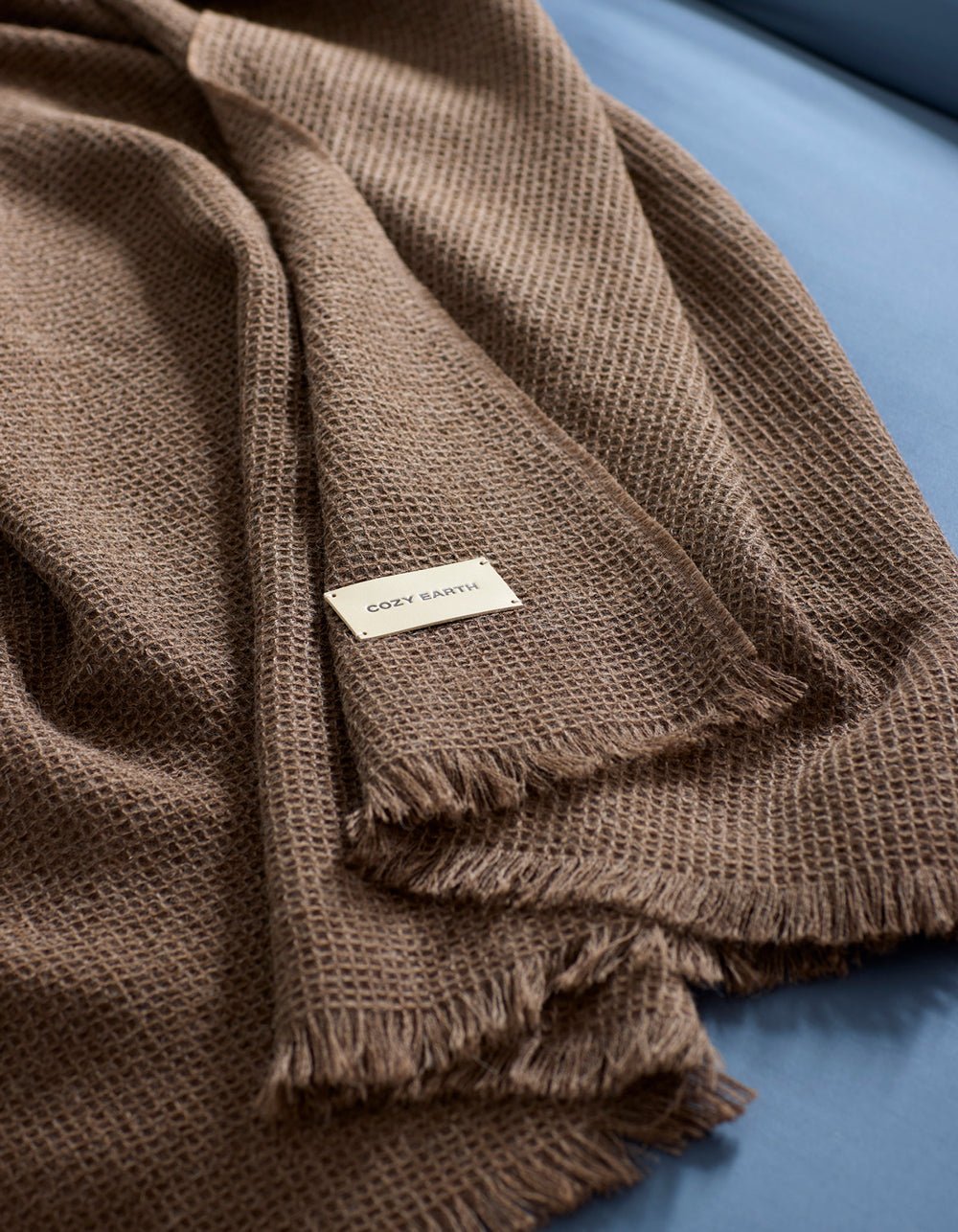 Alpaca Waffle Throw