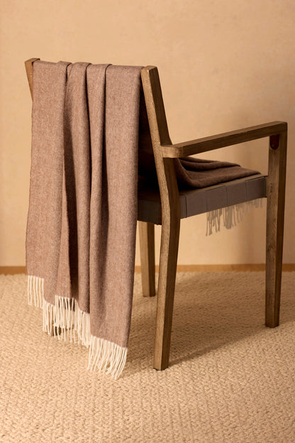 Bamboo Herringbone Tassel Throw
