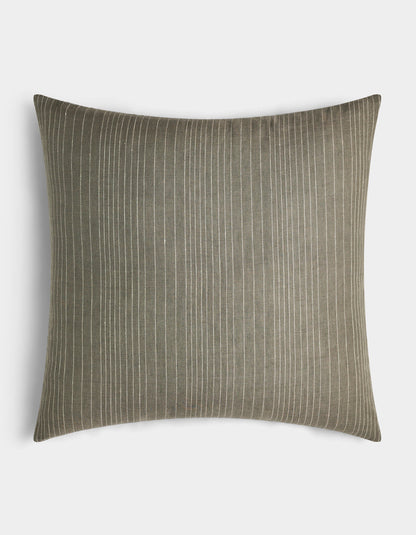 Striped Linen Throw Pillow