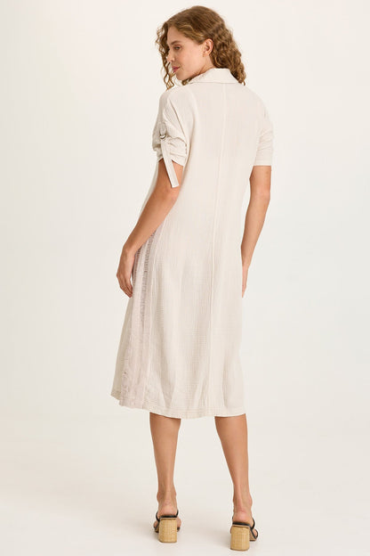 Cantori Gauze Button-Up Dress