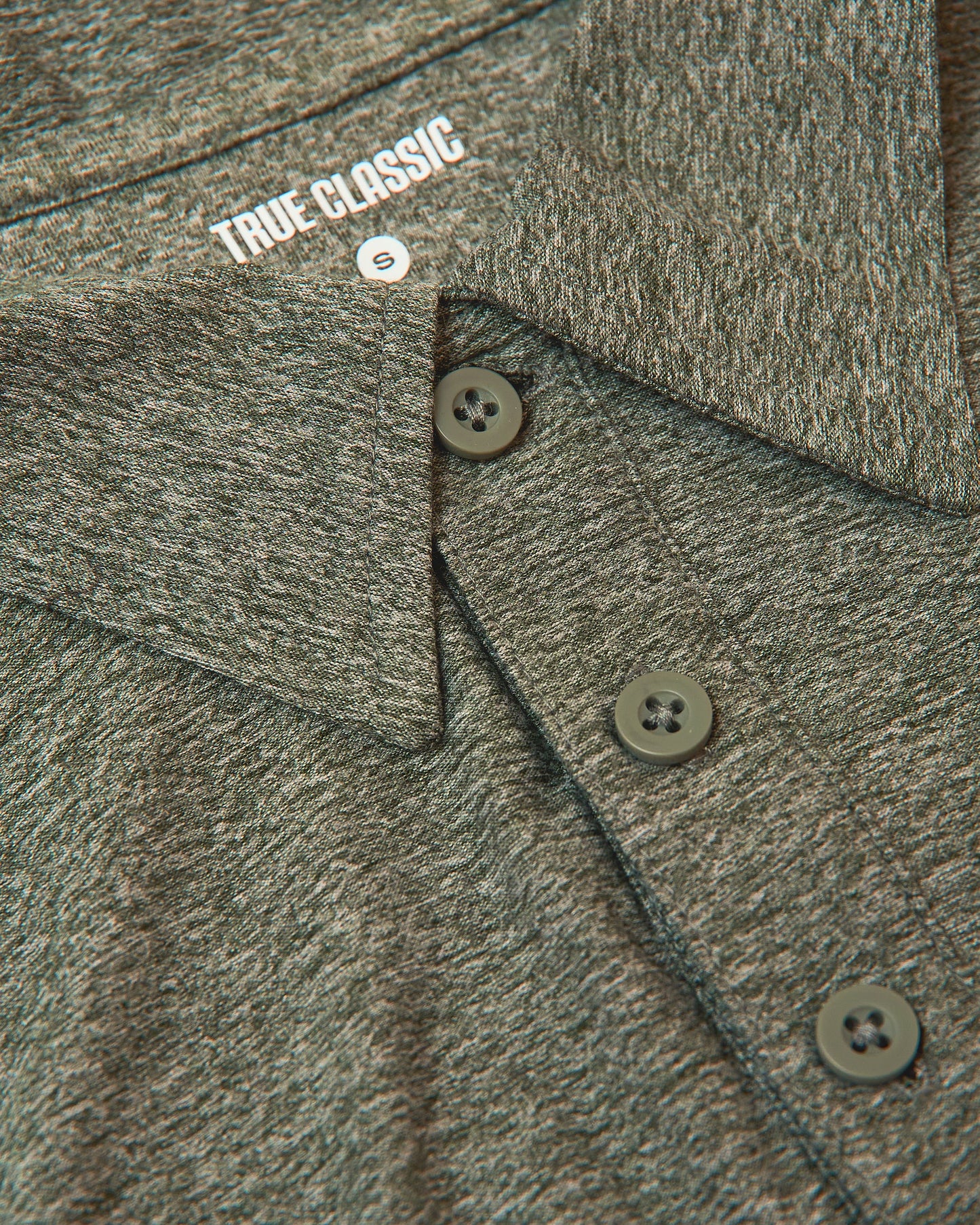 Heather Military Green Active Polo 2.0