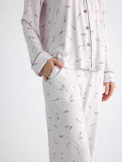 Women's Bamboo Stretch-Knit Long Sleeve Pajama Set - Last Chance