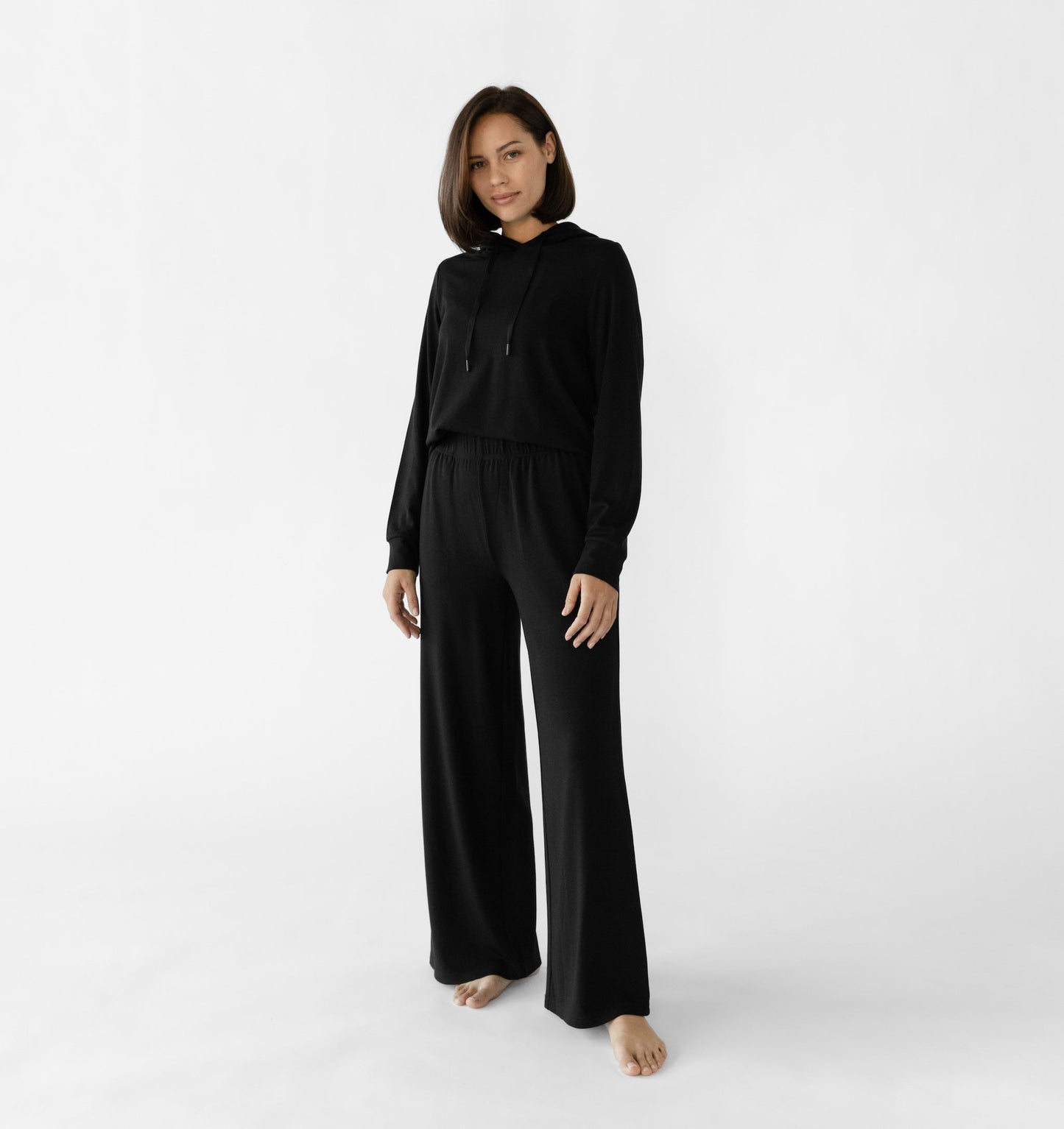 Women's Brushed Bamboo Wide Leg Pull On Pant TALL - Last Chance
