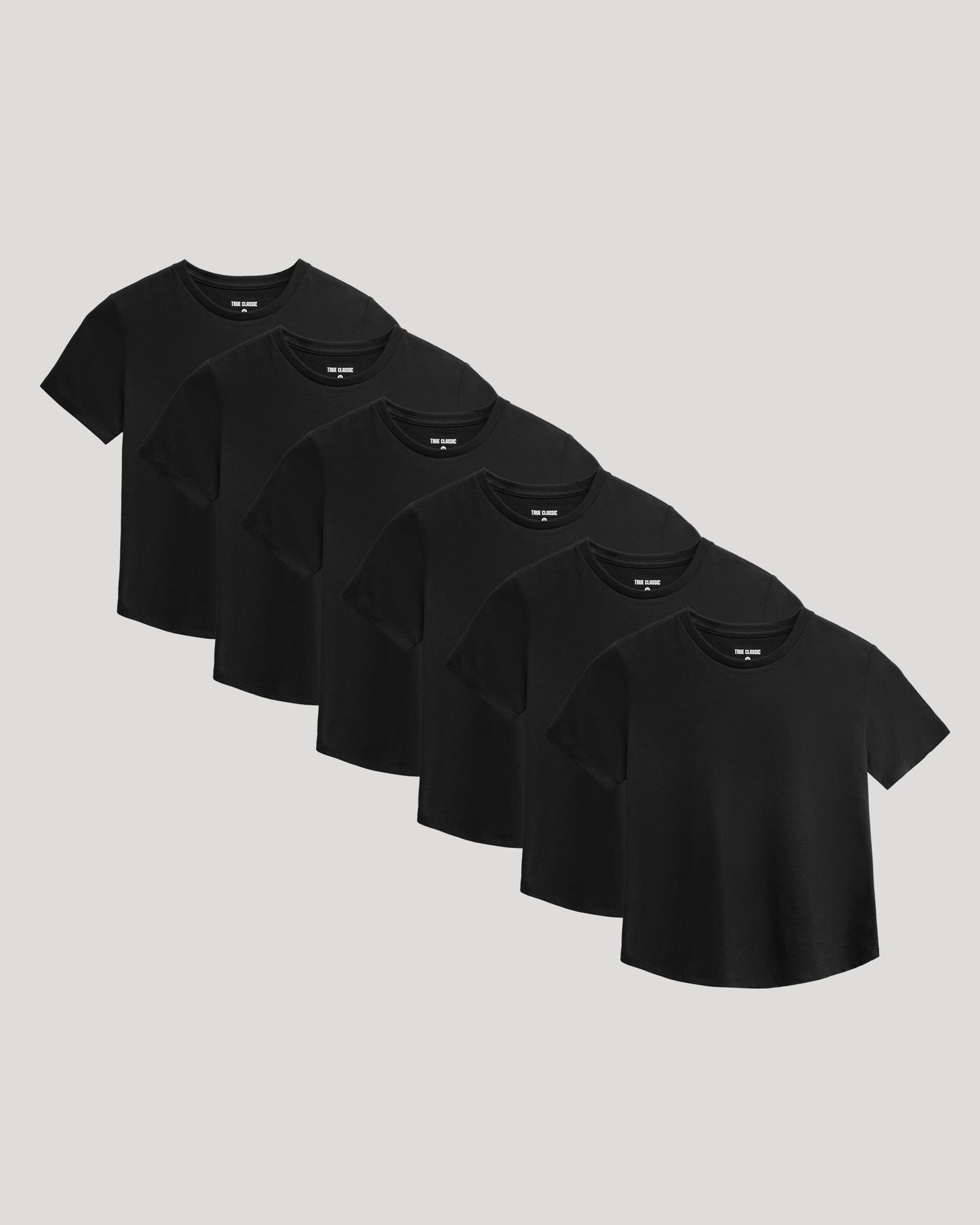 Boys' Classic Curved Hem Crew Neck 6-Pack