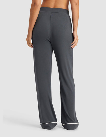Women's Bamboo Rib-Knit Classic Long Sleeve Pajama Set