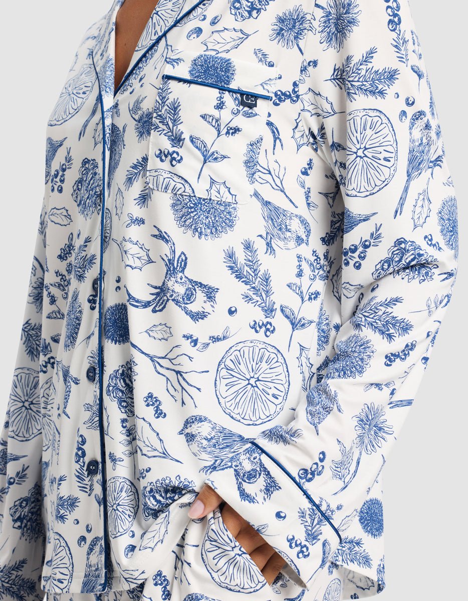 Women's Bamboo Stretch-Knit Long Sleeve Pajama Set - Last Chance