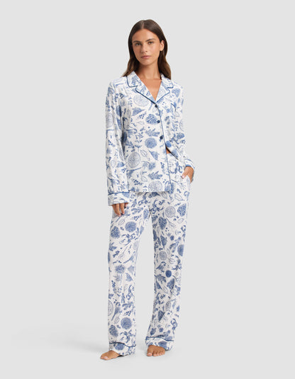 Women's Bamboo Stretch-Knit Long Sleeve Pajama Set - Last Chance