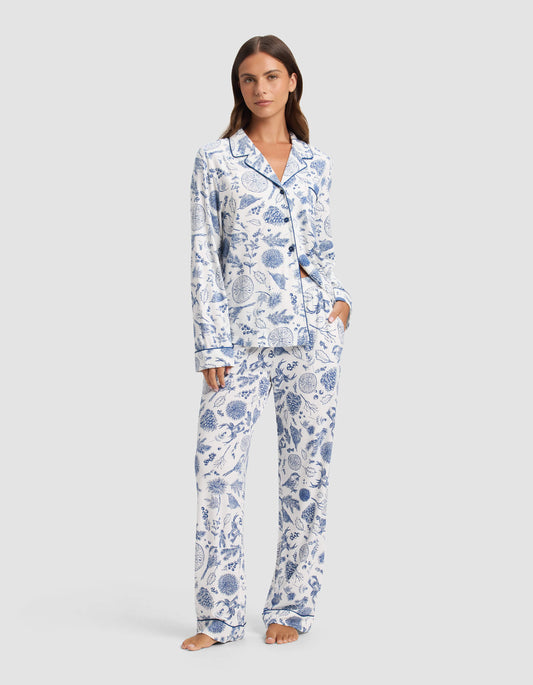 Women's Bamboo Stretch-Knit Long Sleeve Pajama Set - Last Chance