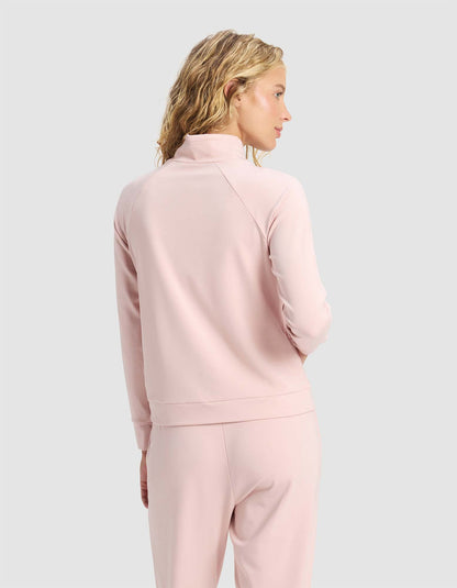 Women's Brushed Bamboo Mock Neck & Jogger Set