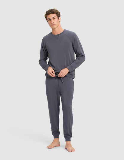 Men's Brushed Bamboo Pullover Crew