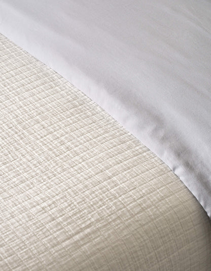 Waterfront Grid Matelasse Blanket
