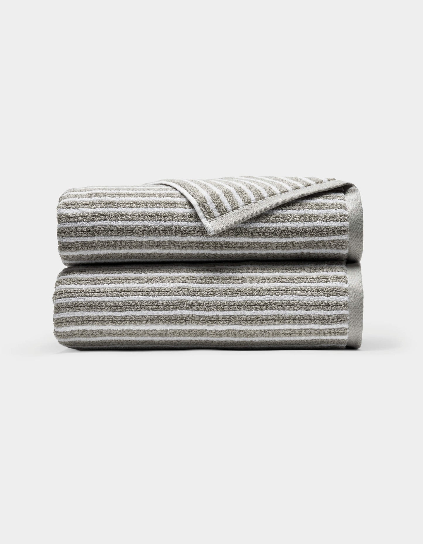 Ribbed Terry Bath Towels