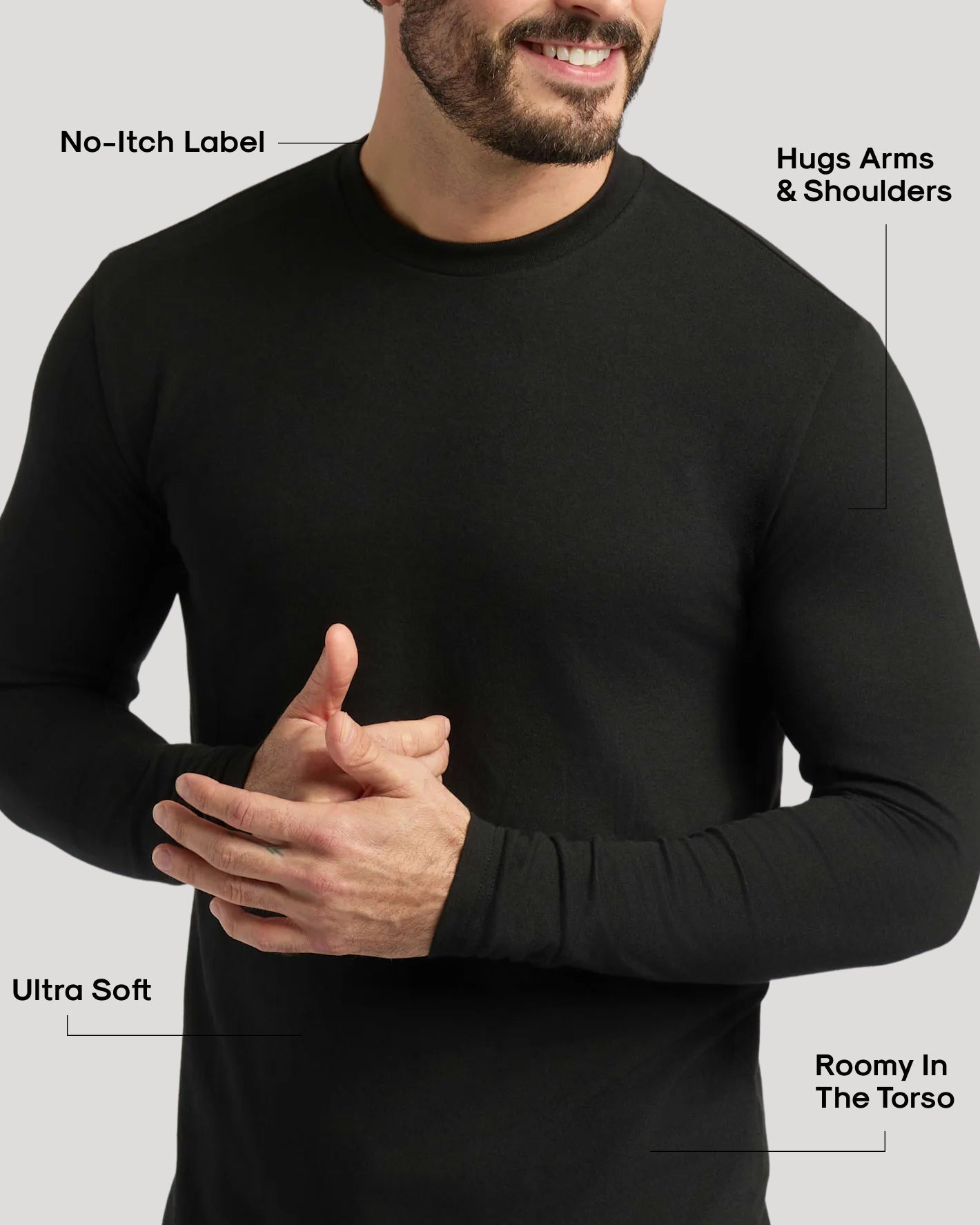 Long Sleeve Crews 6-Pack