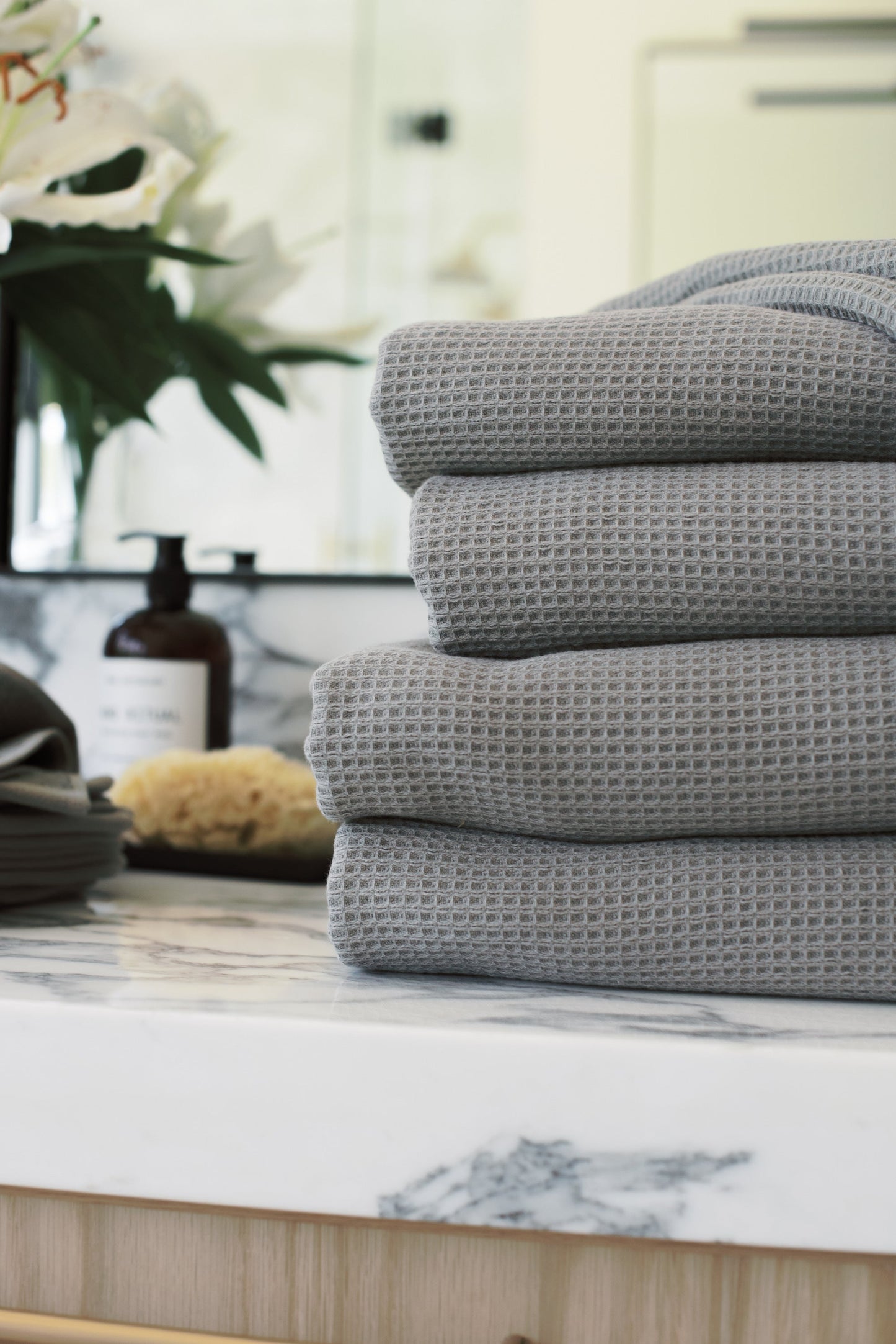 Waffle Bath Towels - Last Chance