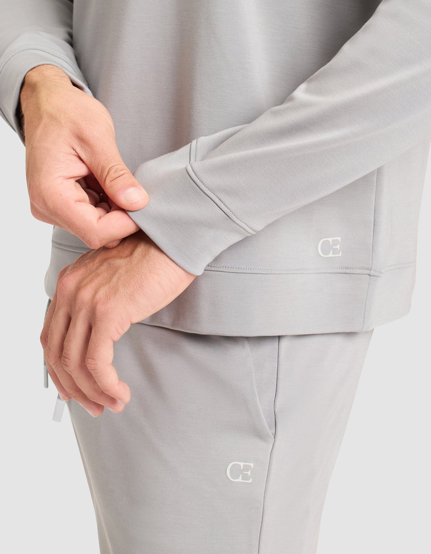 Men's Brushed Bamboo Pullover Crew - Last Chance