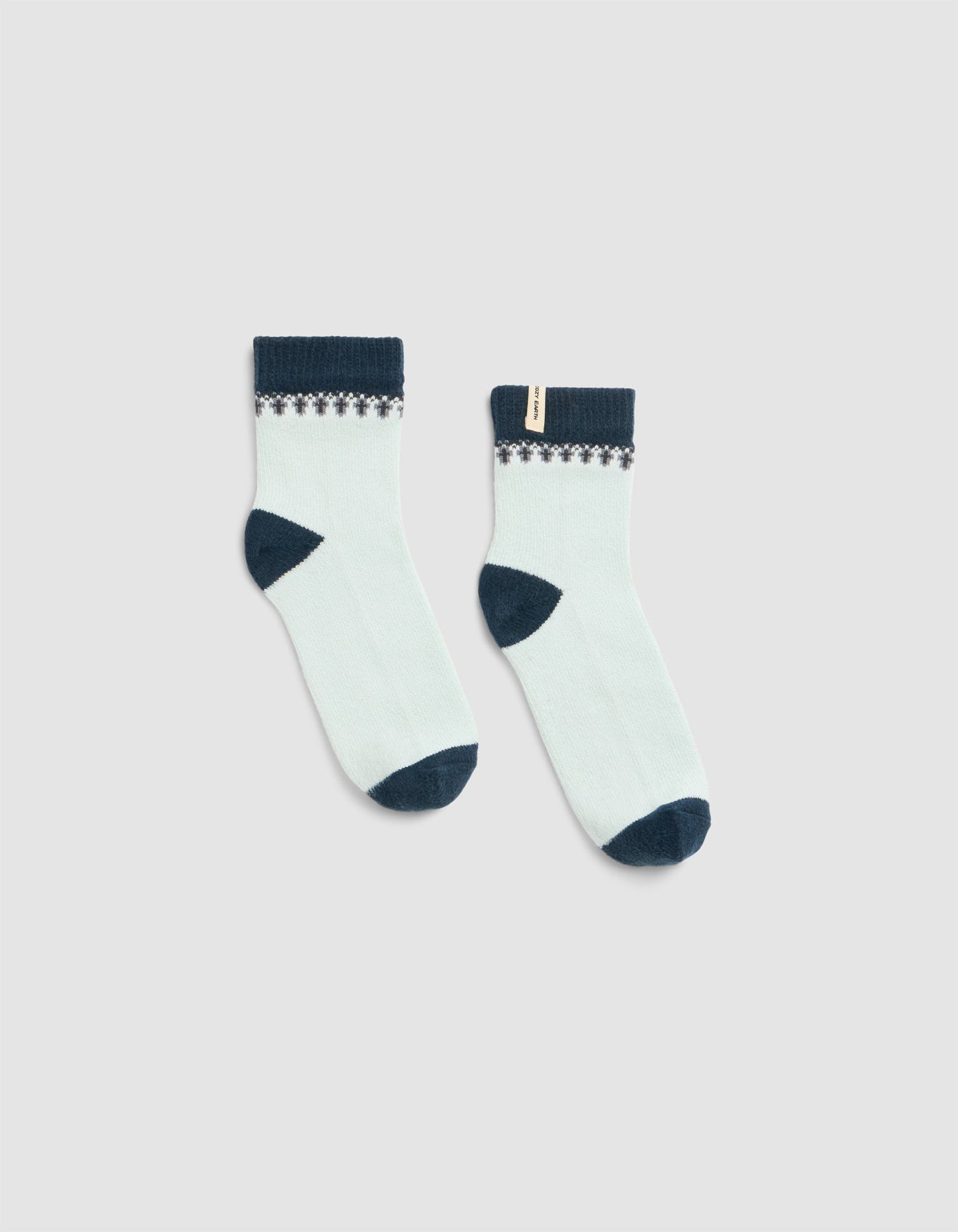 The Mistletoe Plush Modern Crew Sock - Last Chance