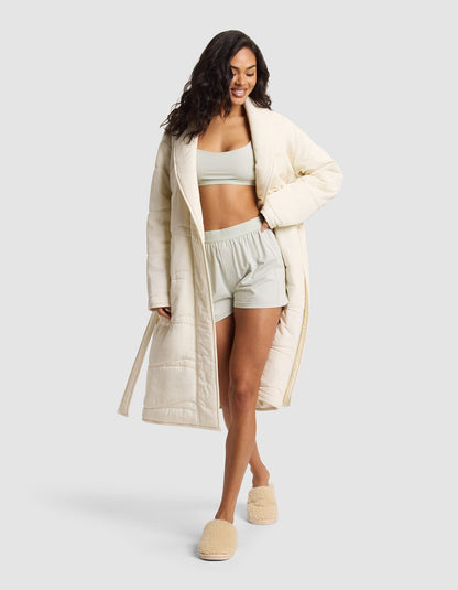Women's Quilted House Coat - Last Chance