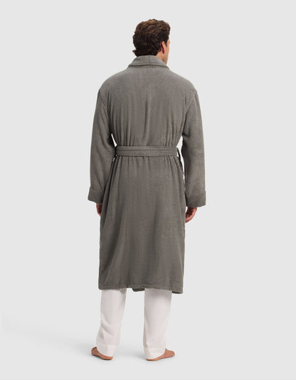 Ribbed Terry Bath Robe