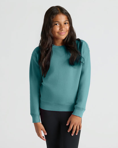 Girls Stormcloud Slouch Pullover Crew & Relaxed Joggers 2-Pack