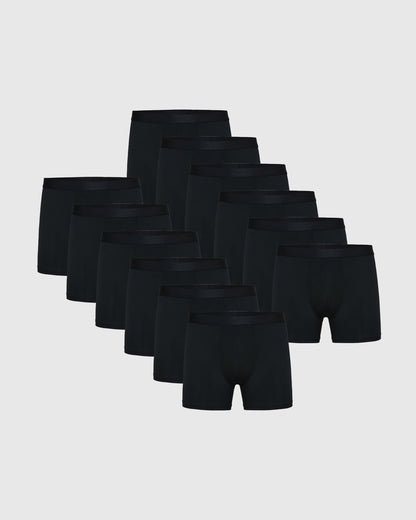 Black Boxer Trunks 12-Pack