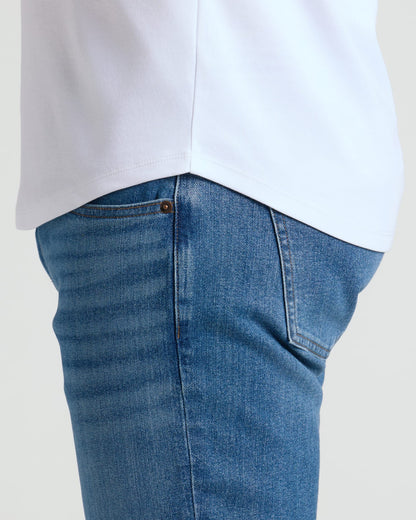 Pima Cotton Blend Curved Hem Crew 2-Pack
