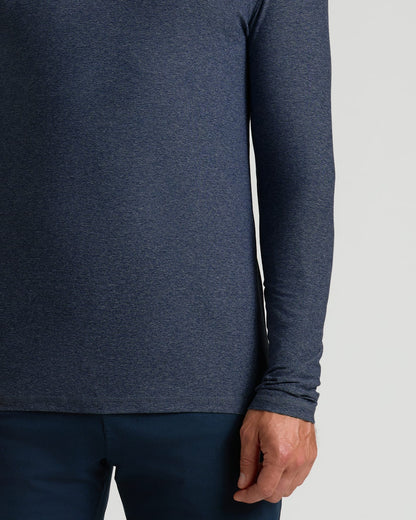 Dark Heather Fiord Active Long Sleeve Crew T-Shirt
