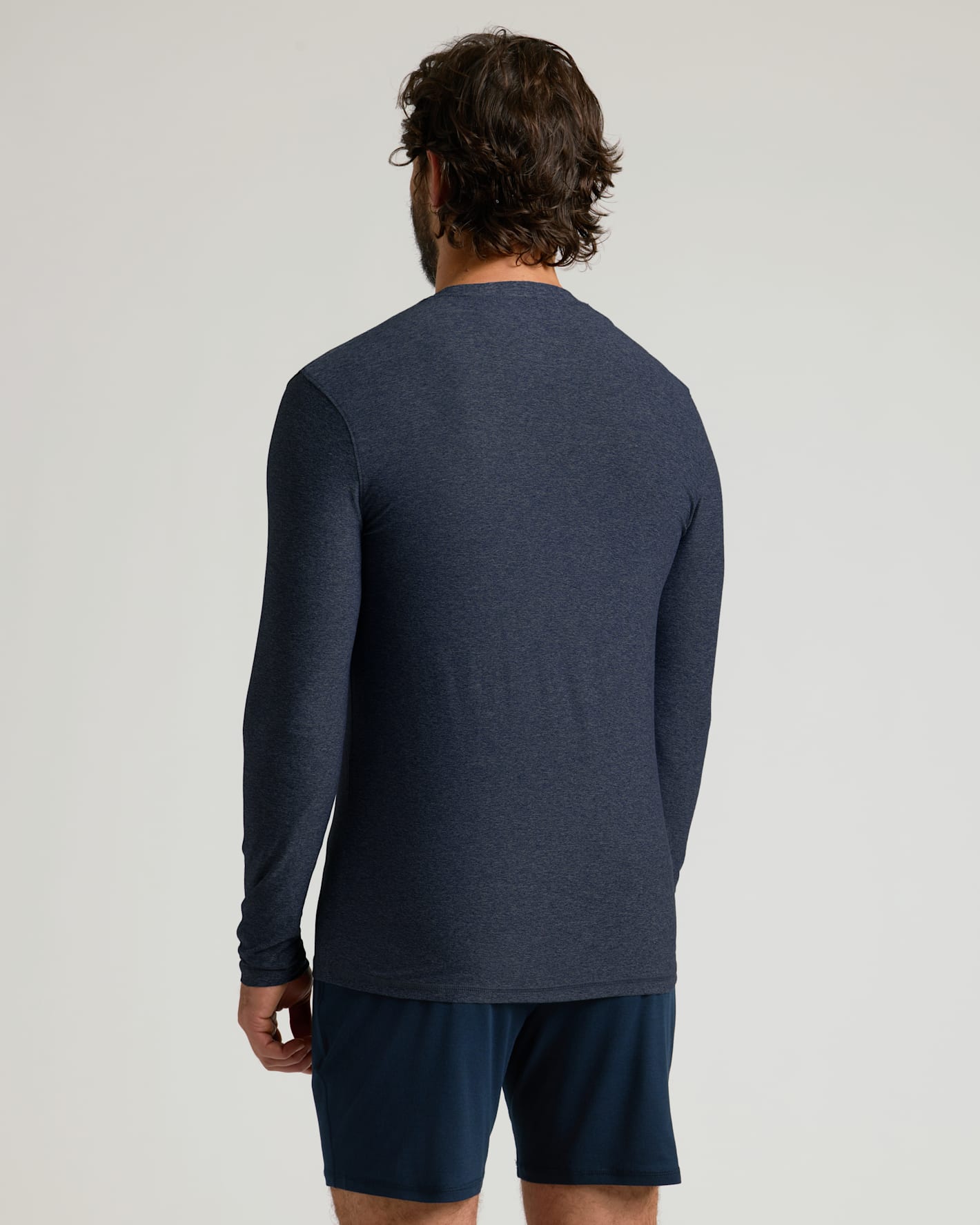 Dark Heather Fiord Active Long Sleeve Crew T-Shirt