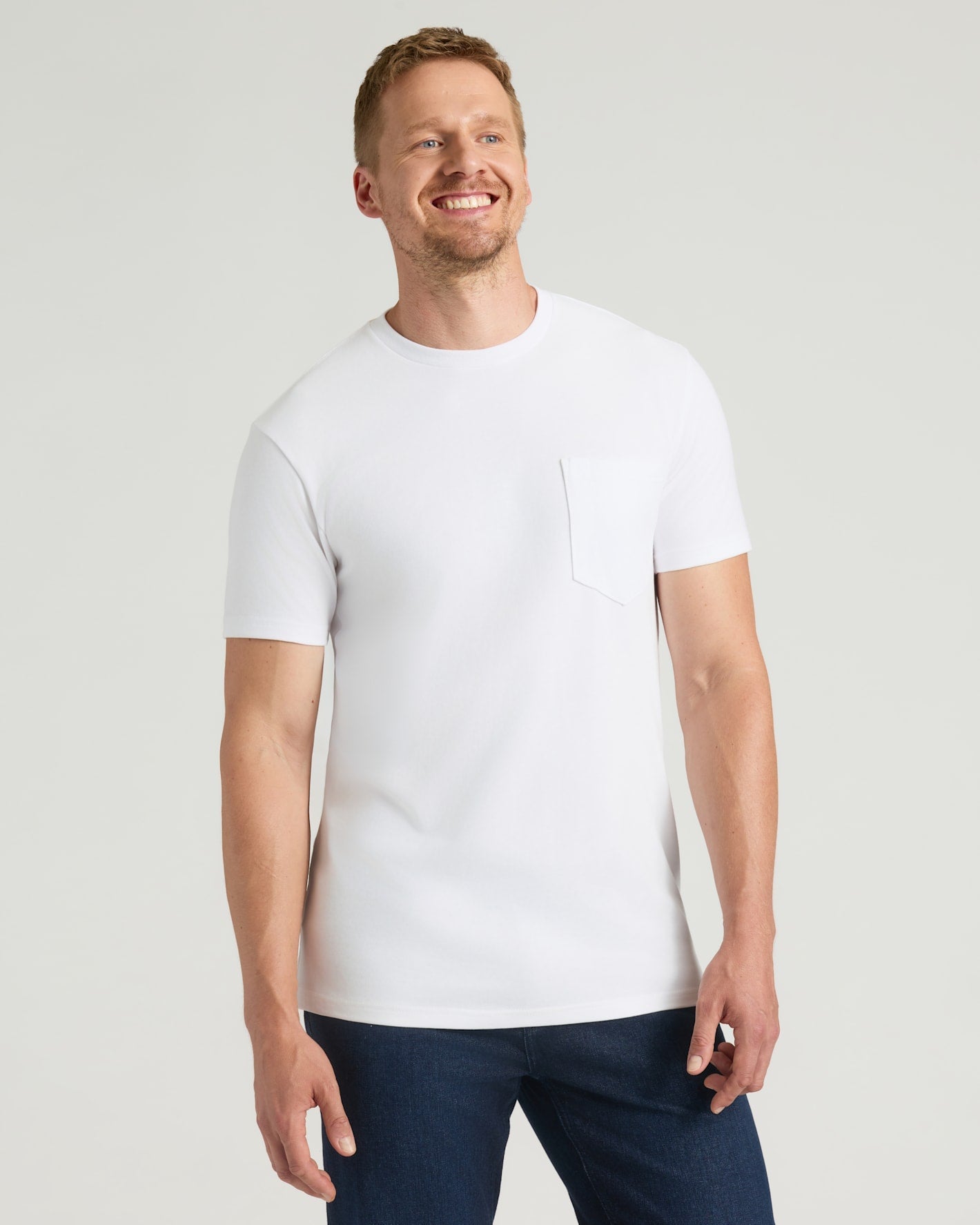White Tall Heavyweight Pocket Crew