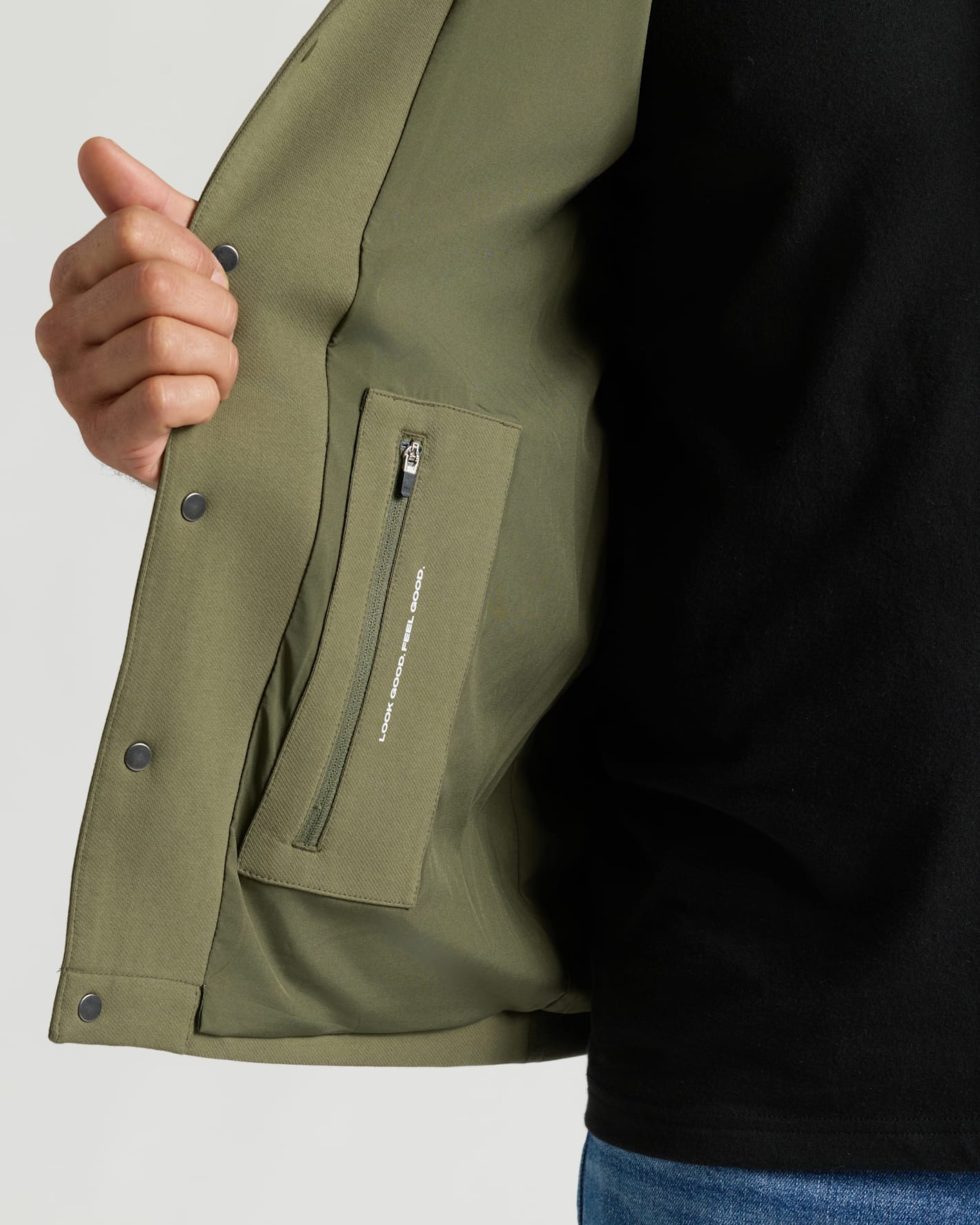 Military Green Casual Jacket