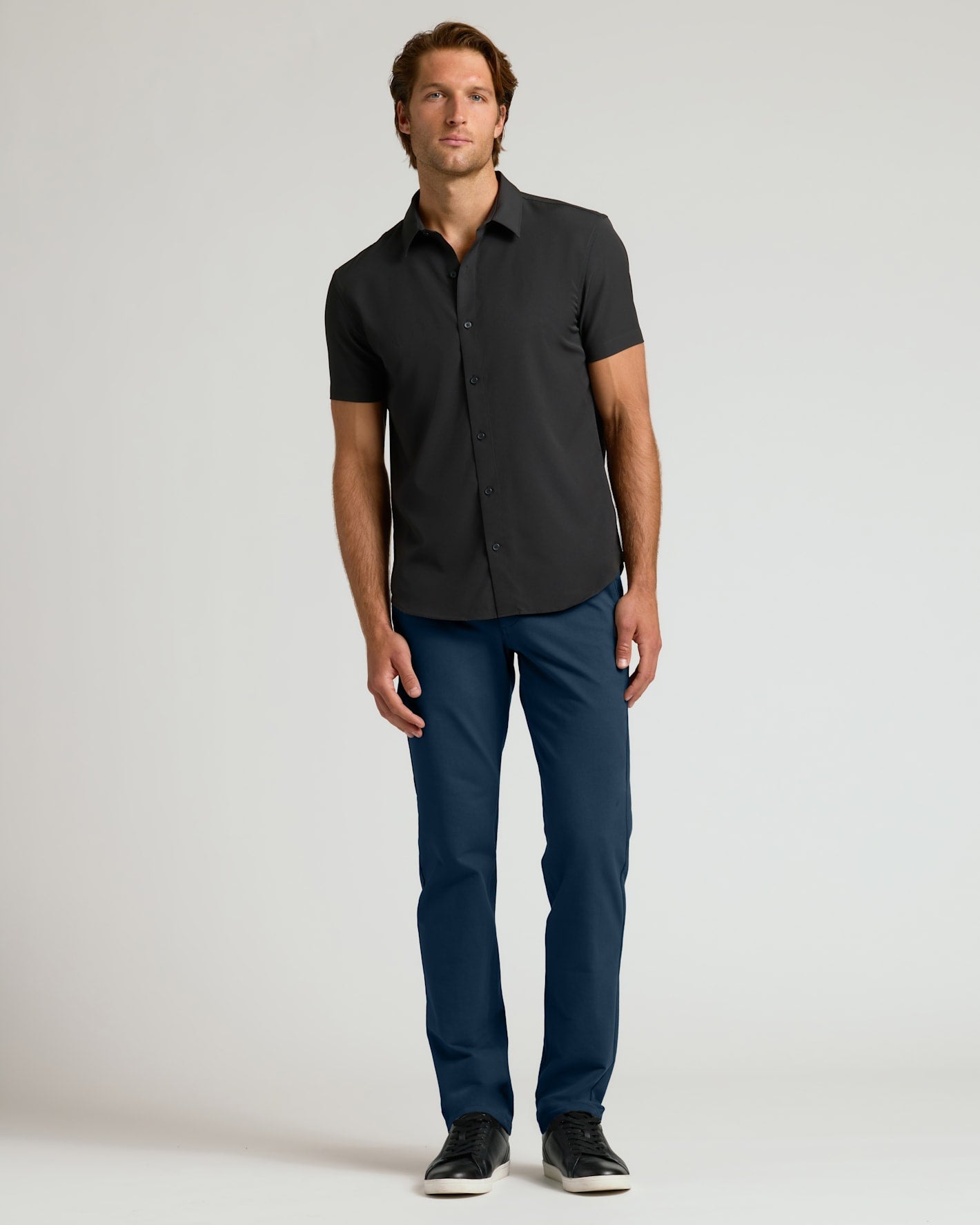 Navy Straight Chino Pants 2.0