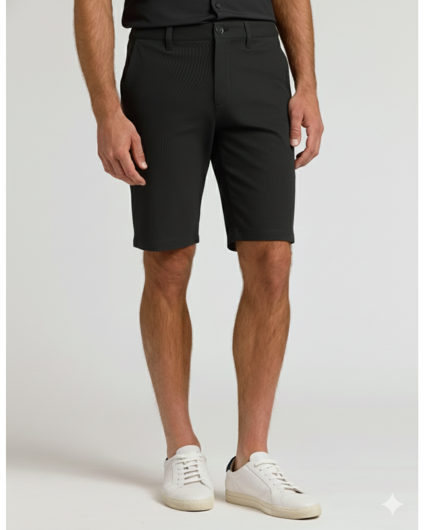 9" Black & Khaki Chino Shorts 2-Pack