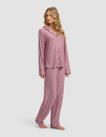 Women's Bamboo Stretch-Knit Long Sleeve Pajama Set - Last Chance
