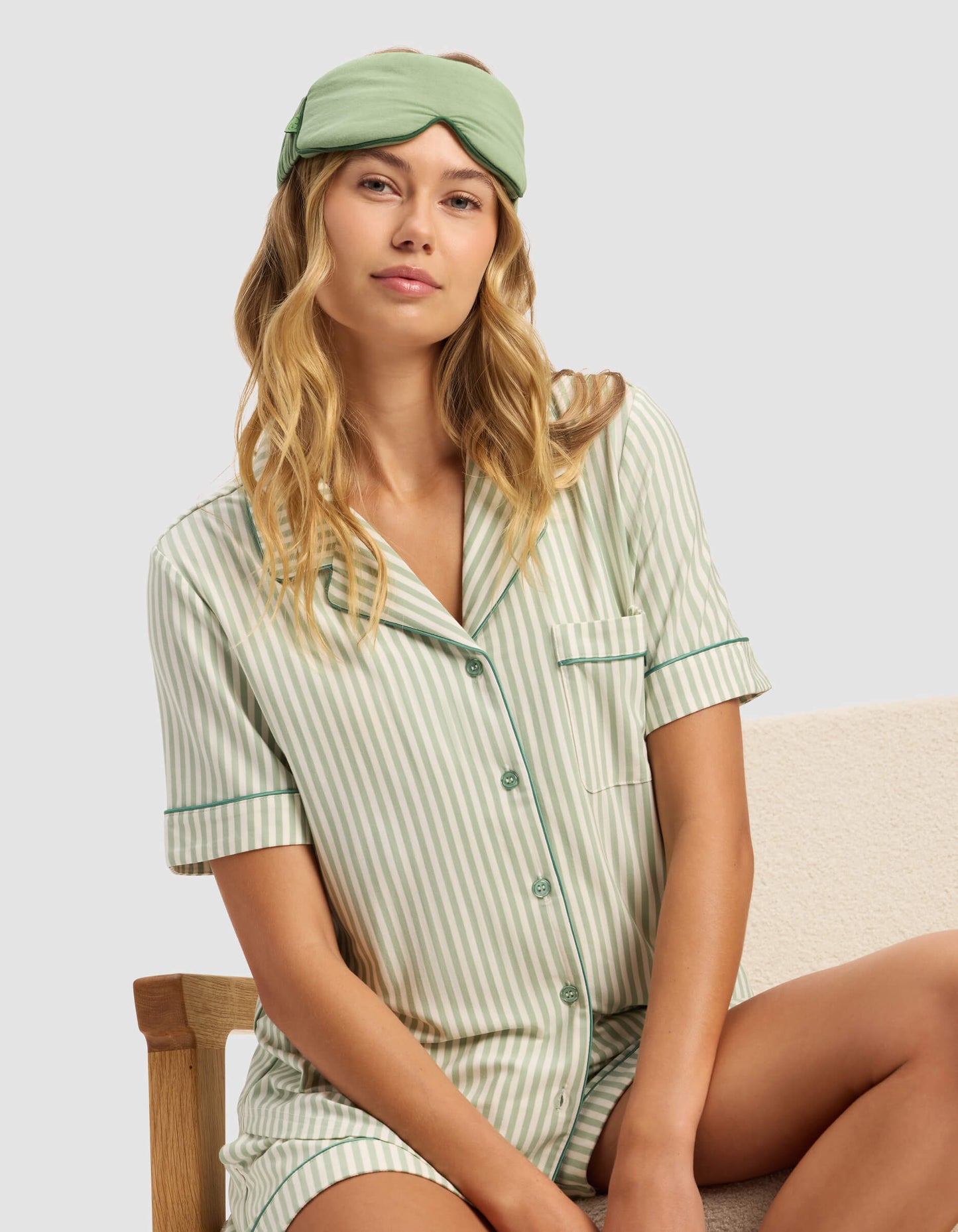 Women's Bamboo Stretch-Knit Short Sleeve Pajama Top