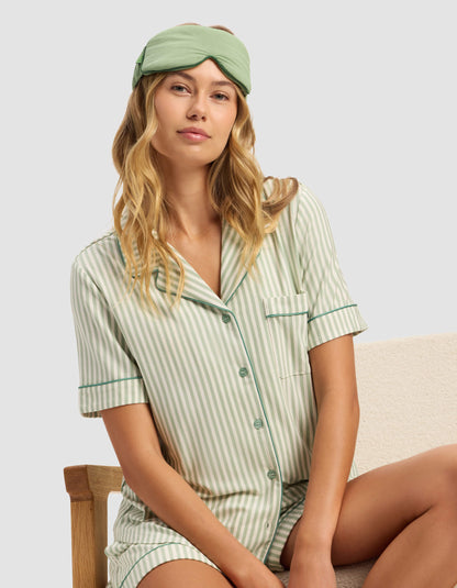 Women's Bamboo Stretch-Knit Short Sleeve Pajama Top