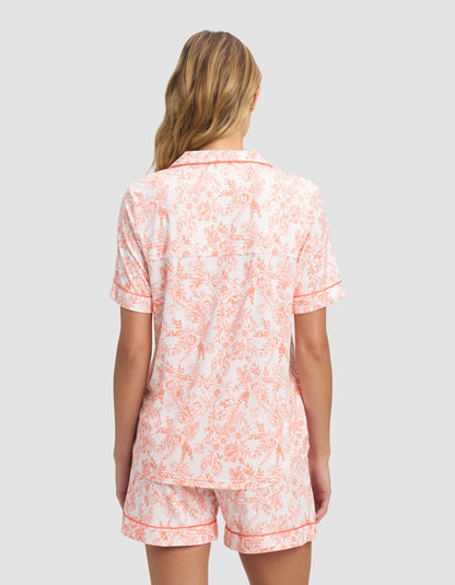 Women's Bamboo Stretch-Knit Short Sleeve Pajama Top