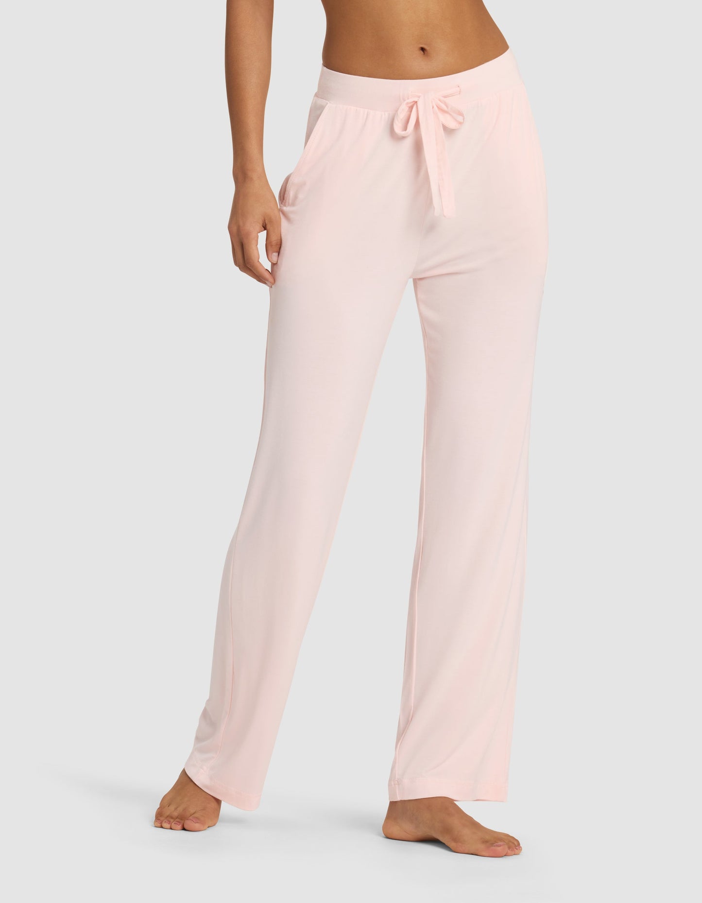 Women's Bamboo Stretch-Knit Long Sleeve Lounge Tee & Pant Set