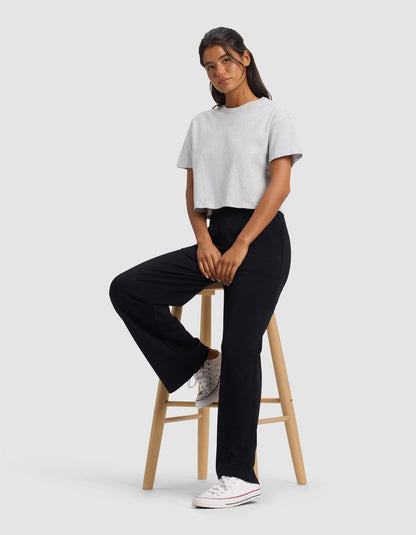 Women's Brushed Bamboo Wide Leg Pull-On Pant